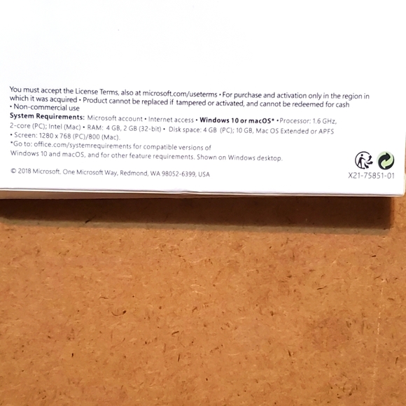 NWT- Microsoft office 2019 Home & Student. - Picture 5 of 6